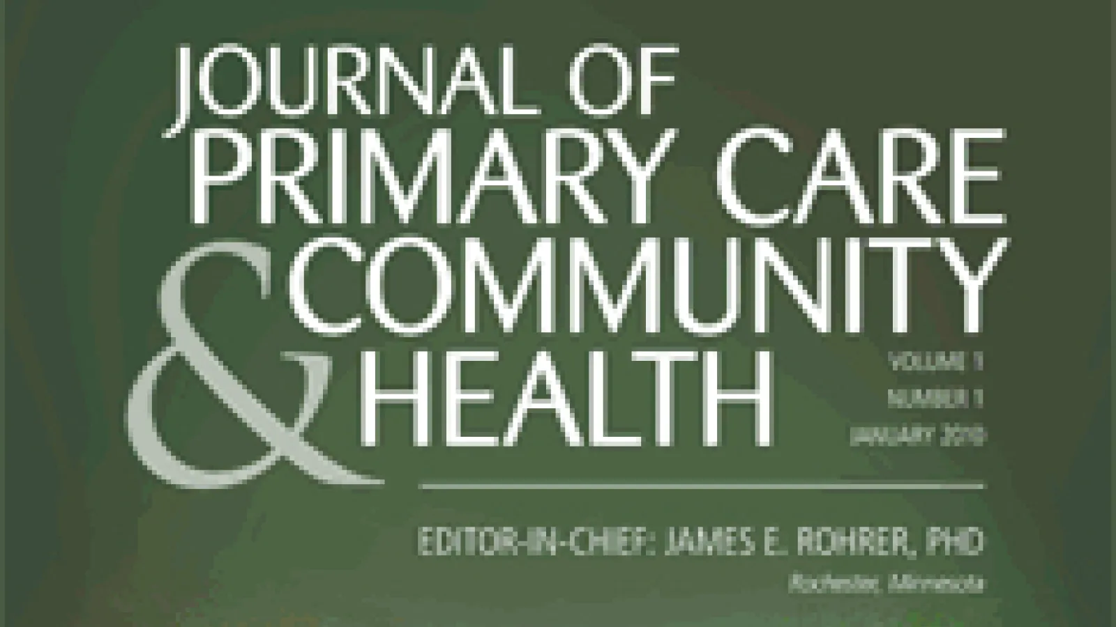 Journal of Primary Care & Community Health